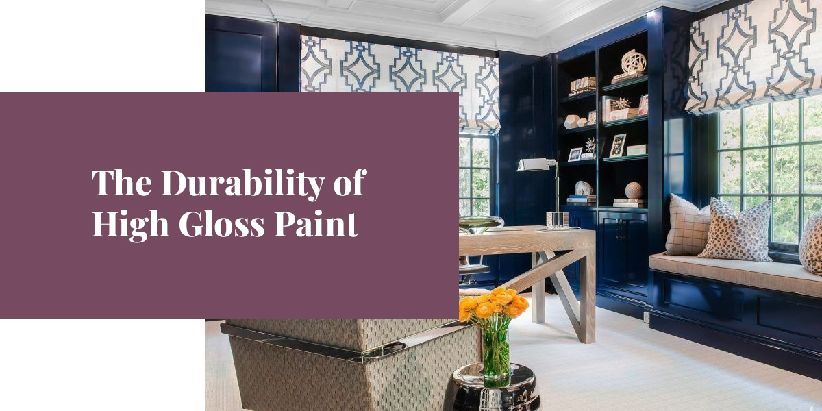 A room with high-gloss paint
